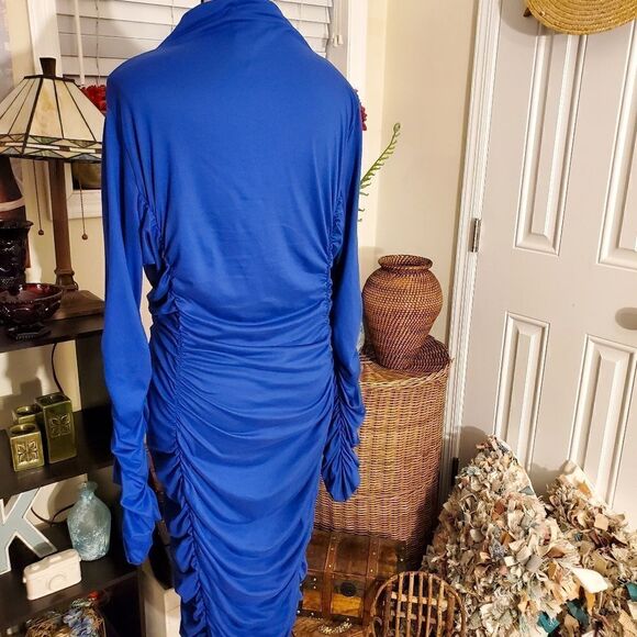 The Curve Los Angeles Rushed detail Bodycon Dress Sz 3XL - Picture 7 of 11